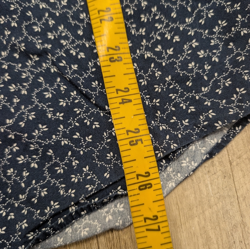 Express Men's Navy Blue Patterned Button Down Shi… - image 5